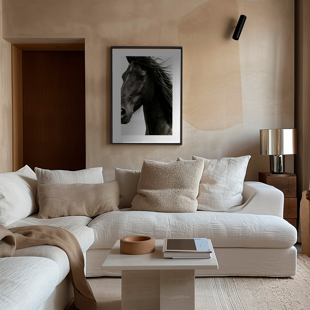 Paardenportret in close-up