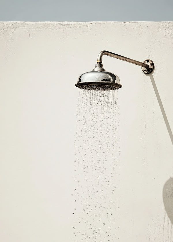Photographie de douche extérieure