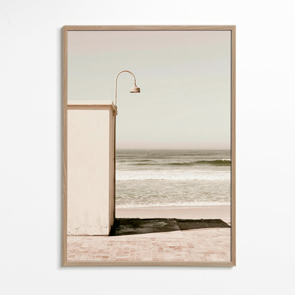 Landschaftskunst: Strandmotiv mit Wandlampe
