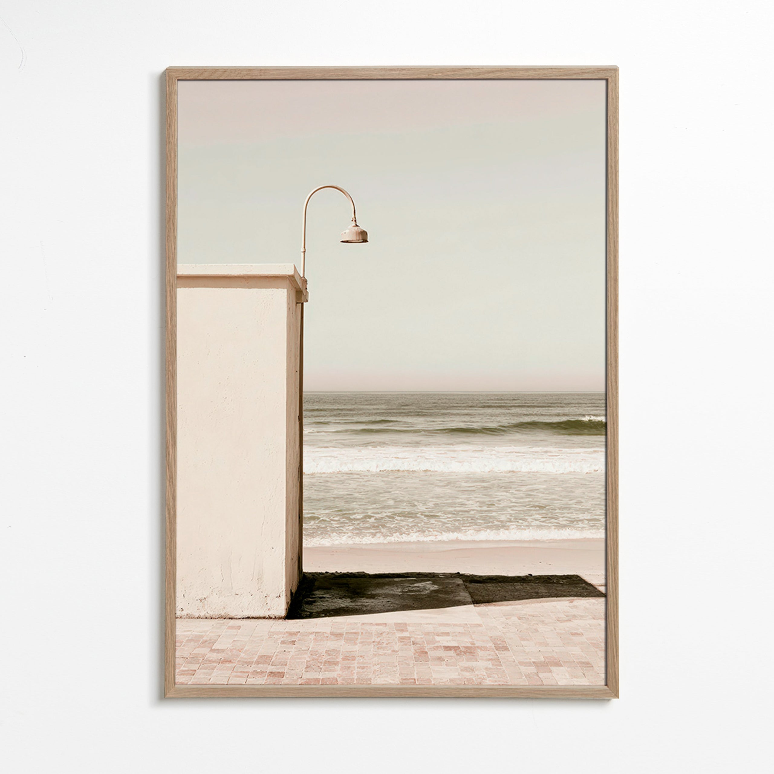 Landschaftskunst: Strandmotiv mit Wandlampe