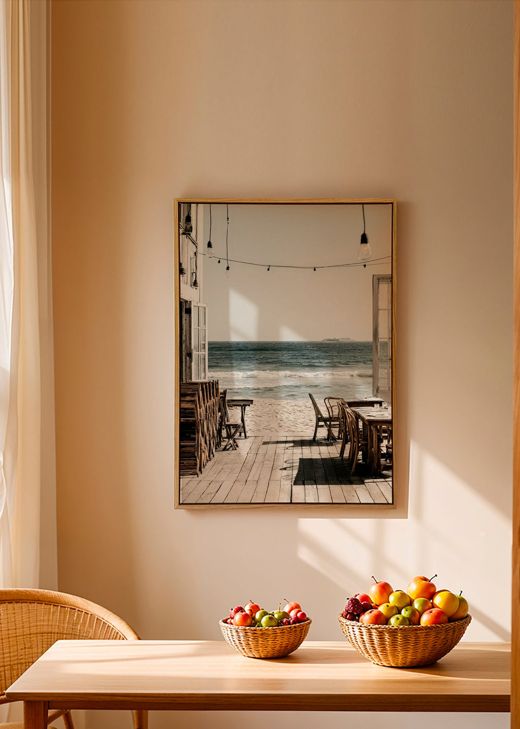 Landschap poster open terras