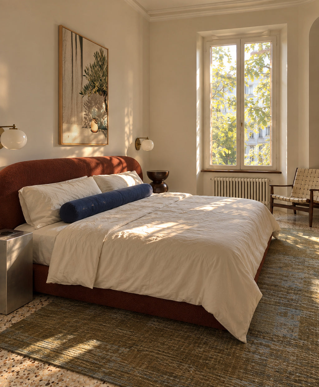 Mediterranean Light - Framed canvas in an interior