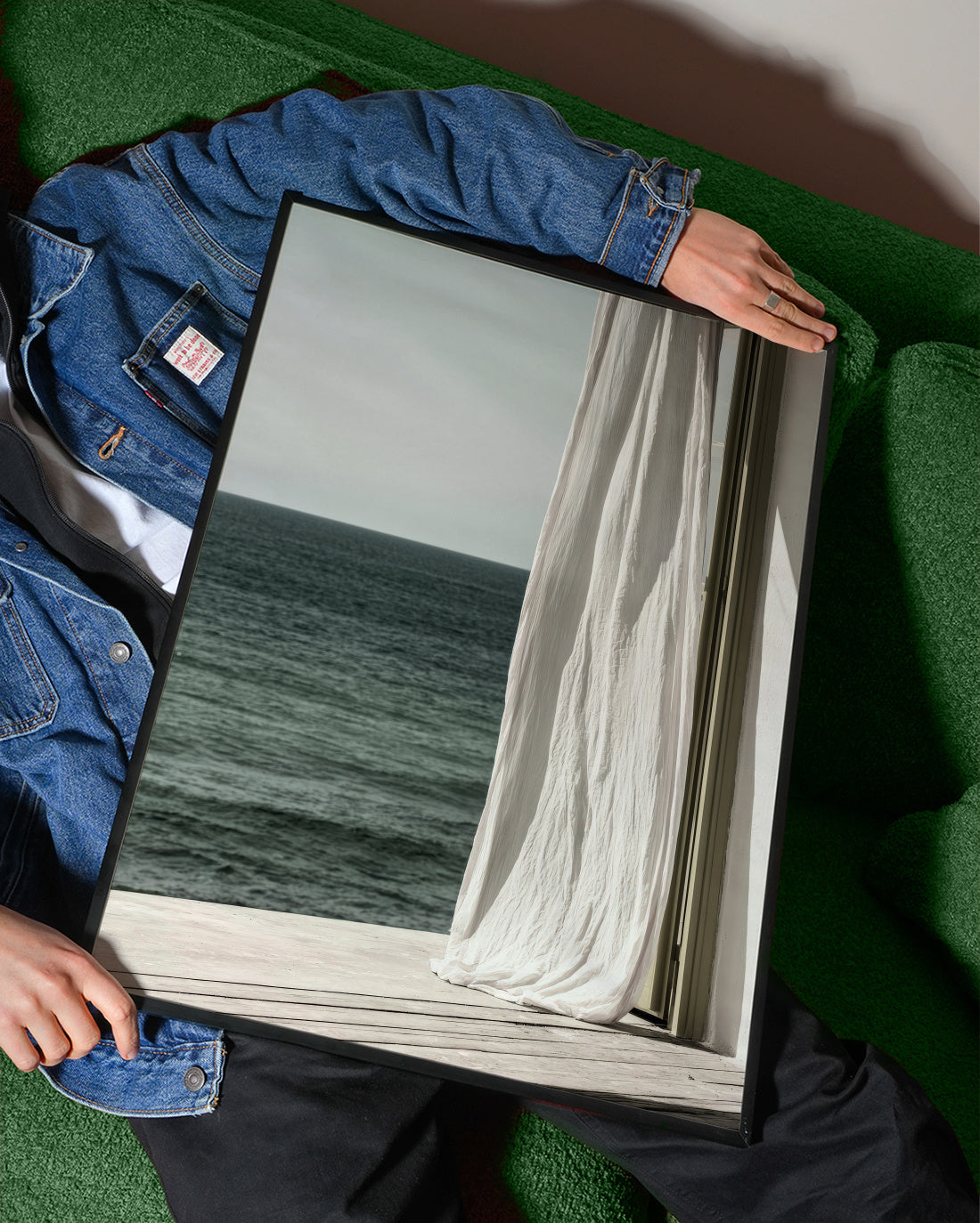 Quiet Curtains - Framed poster detail