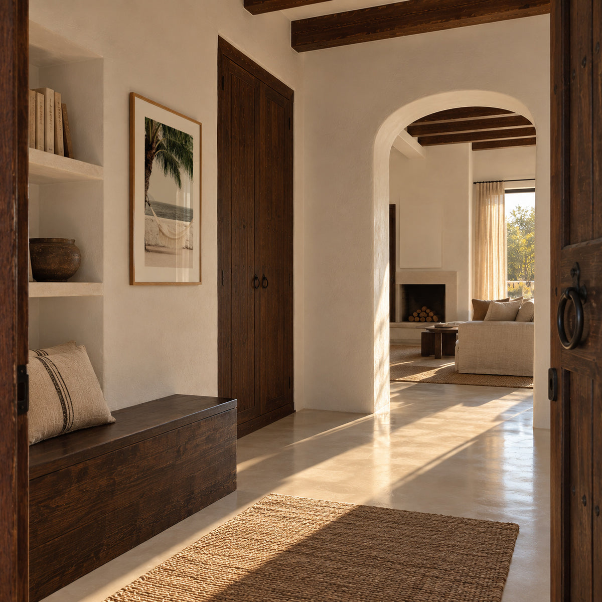 Palm Hammock - Framed poster in an interior