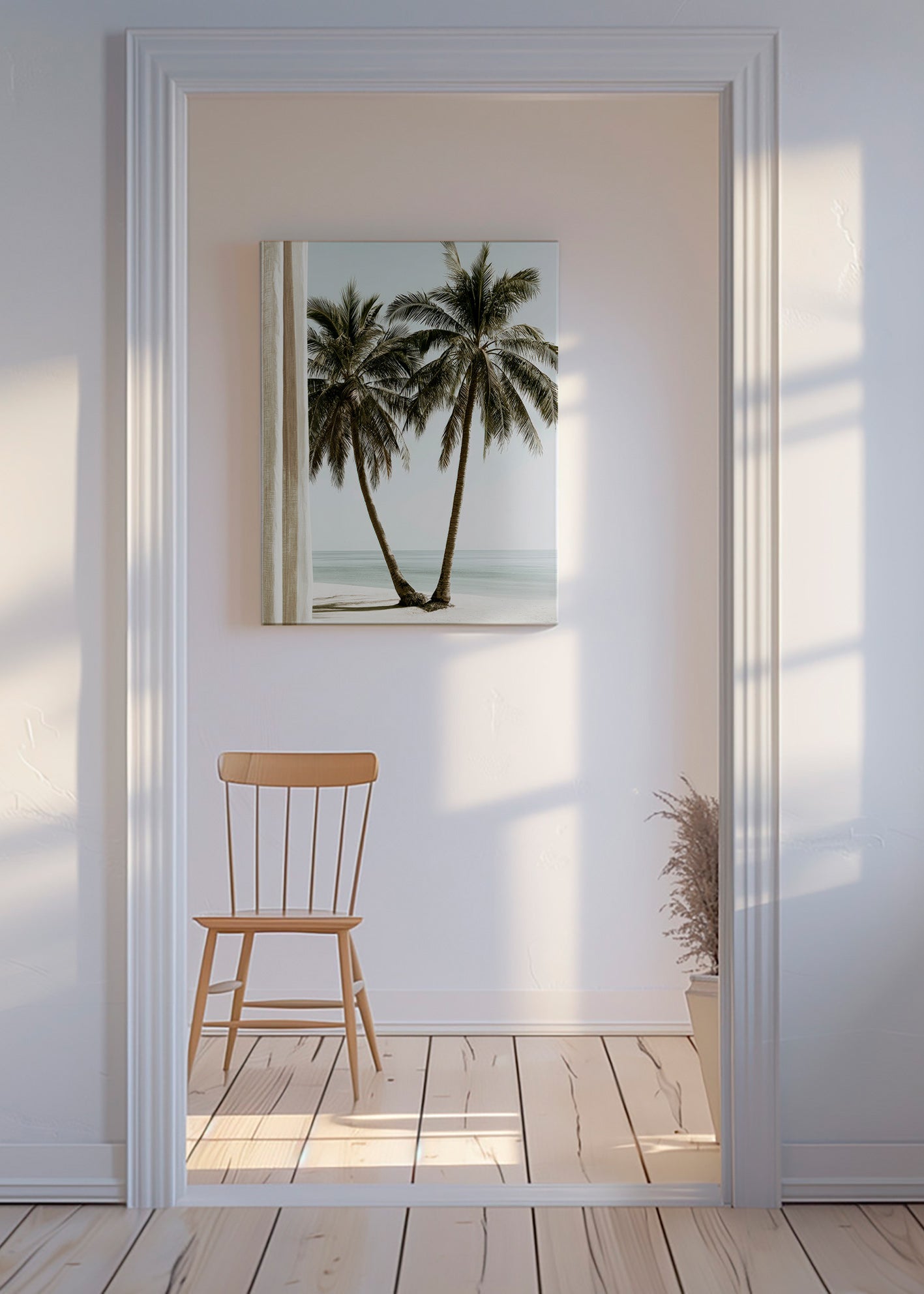 Botanische print twee palmen