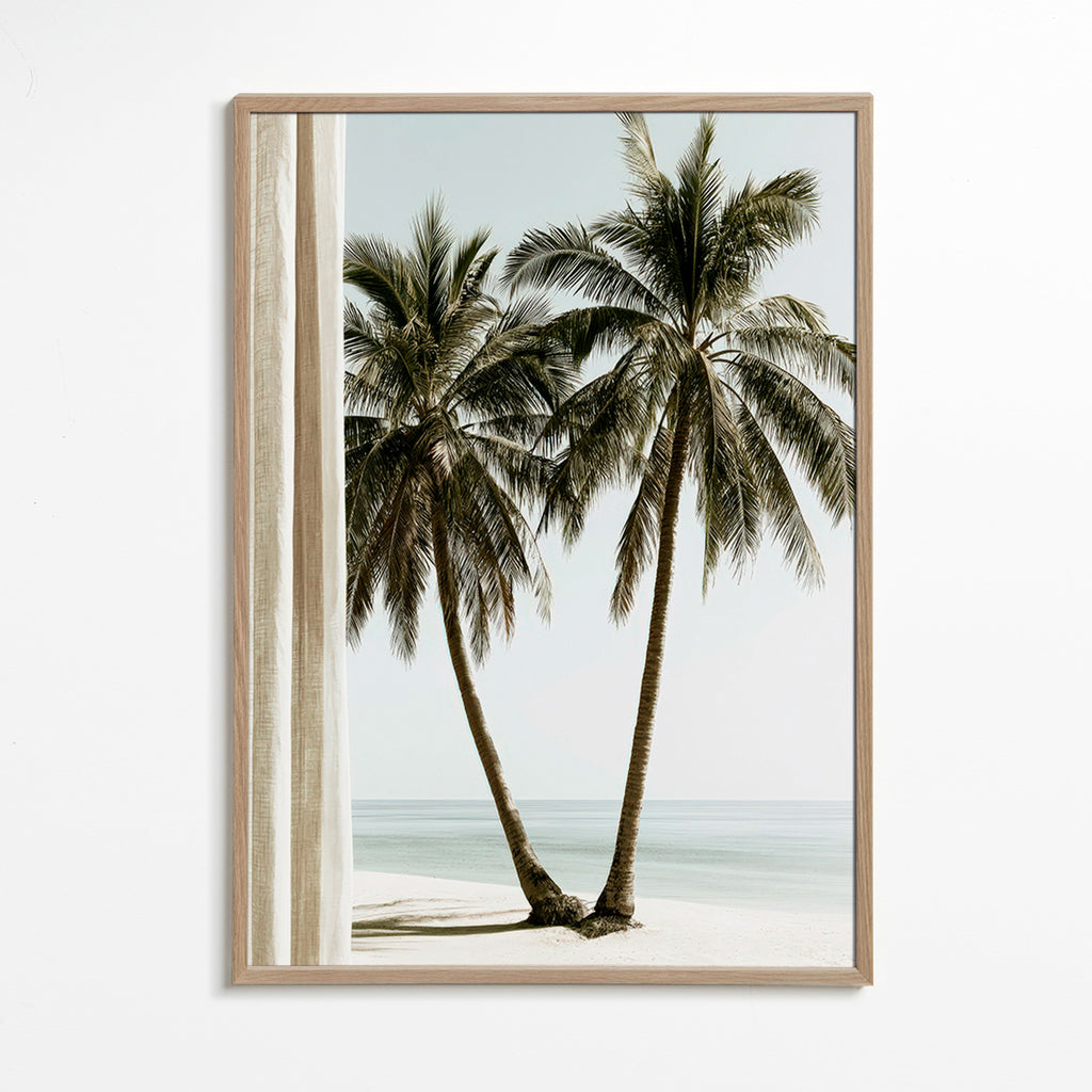 Botanische print twee palmen