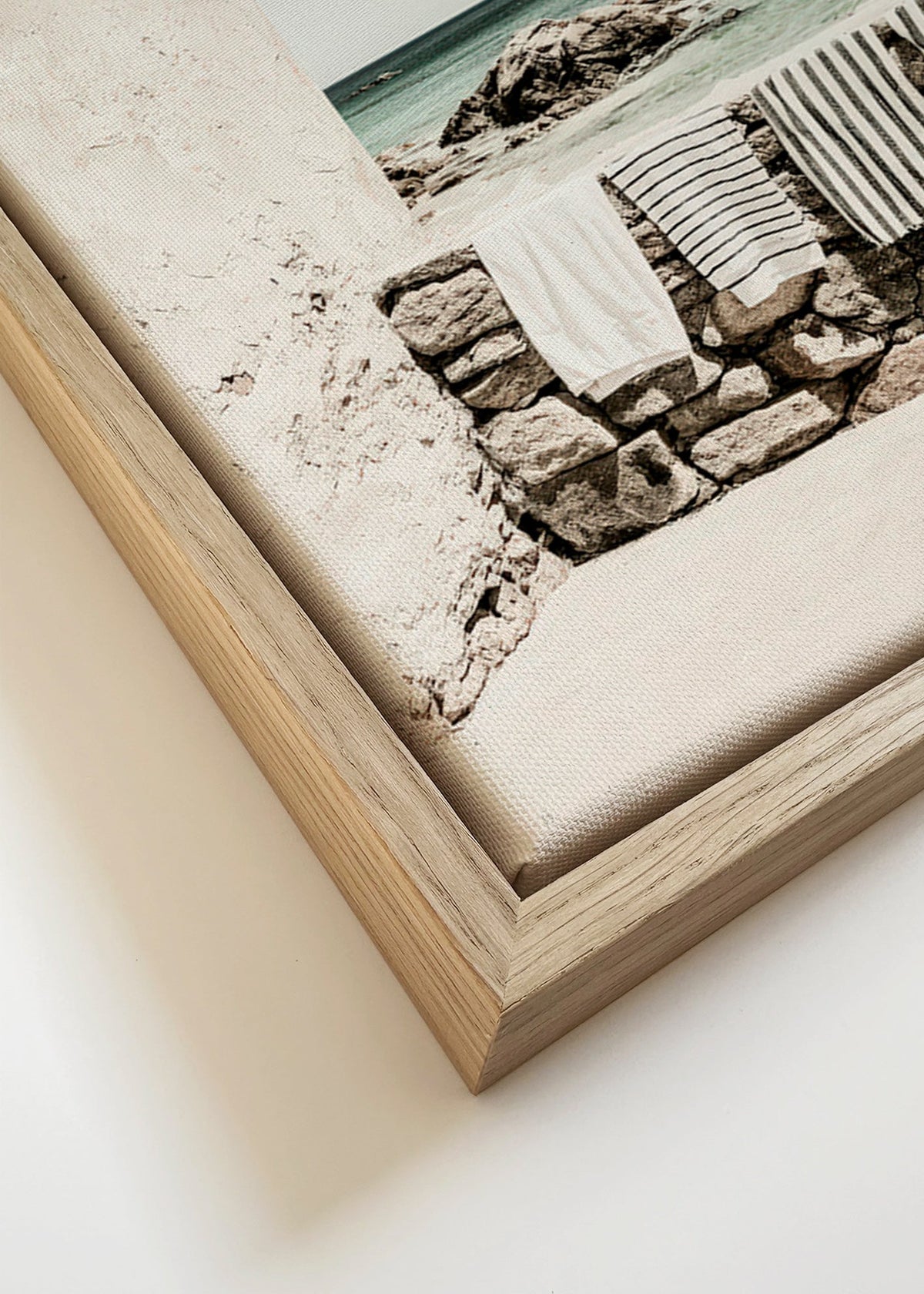 Kustlandschap met hangende handdoeken