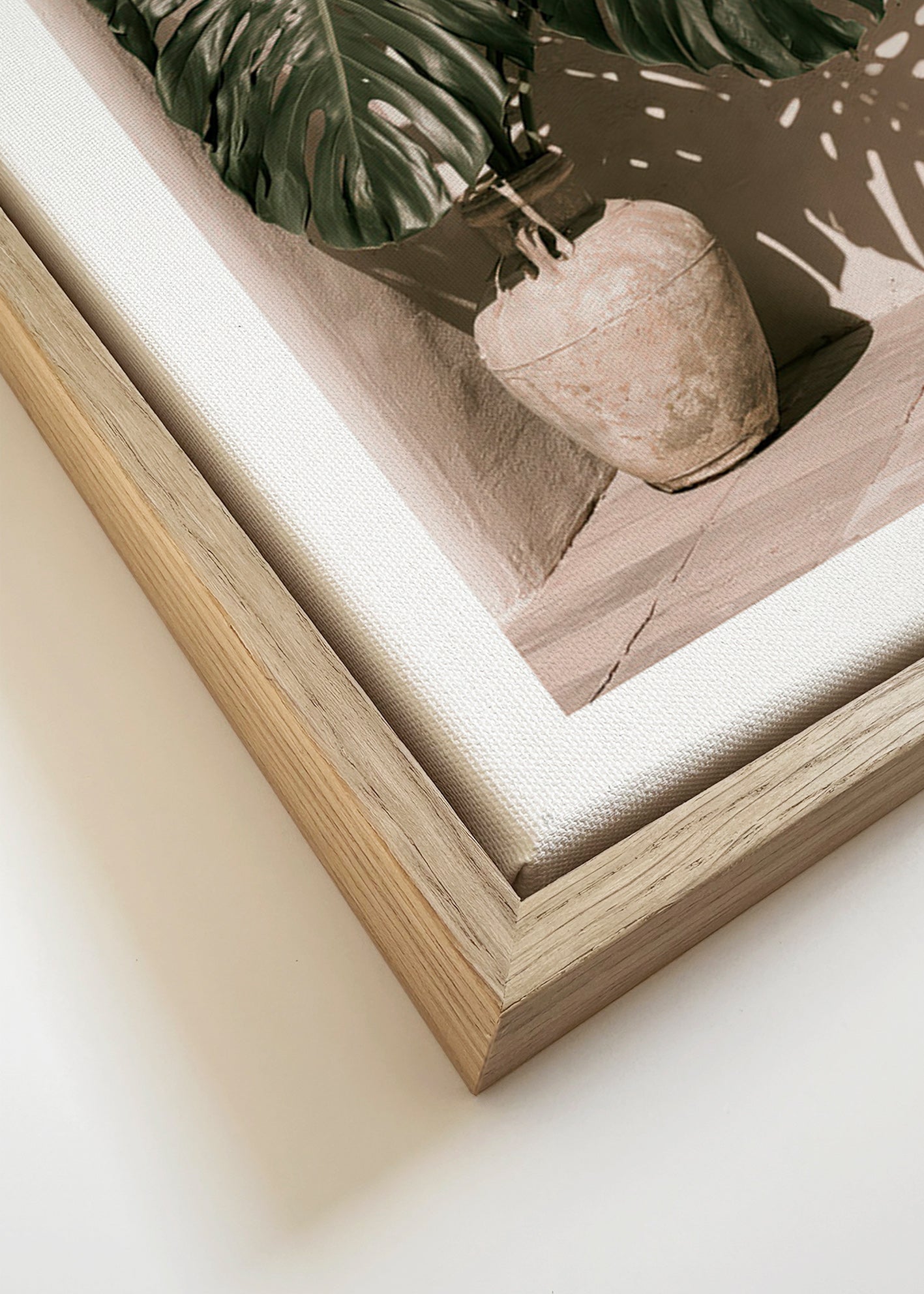 Botanischer Druck Monstera im Topf