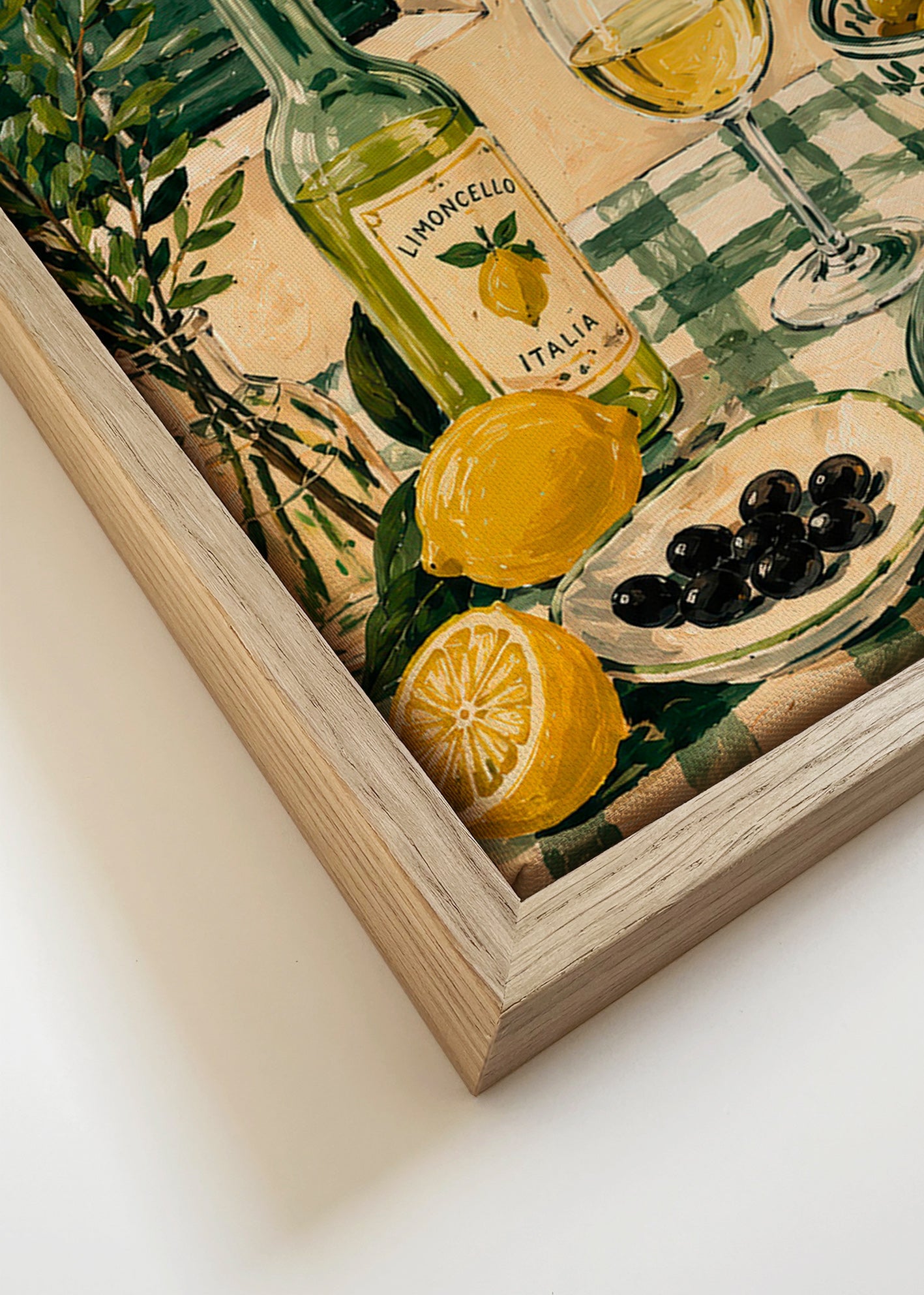 Küchenkunst: Stillleben mit Zitrone und Limoncello