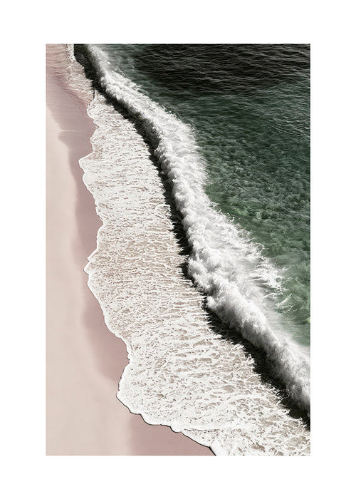 Art de paysage: côte rosée vue aérienne