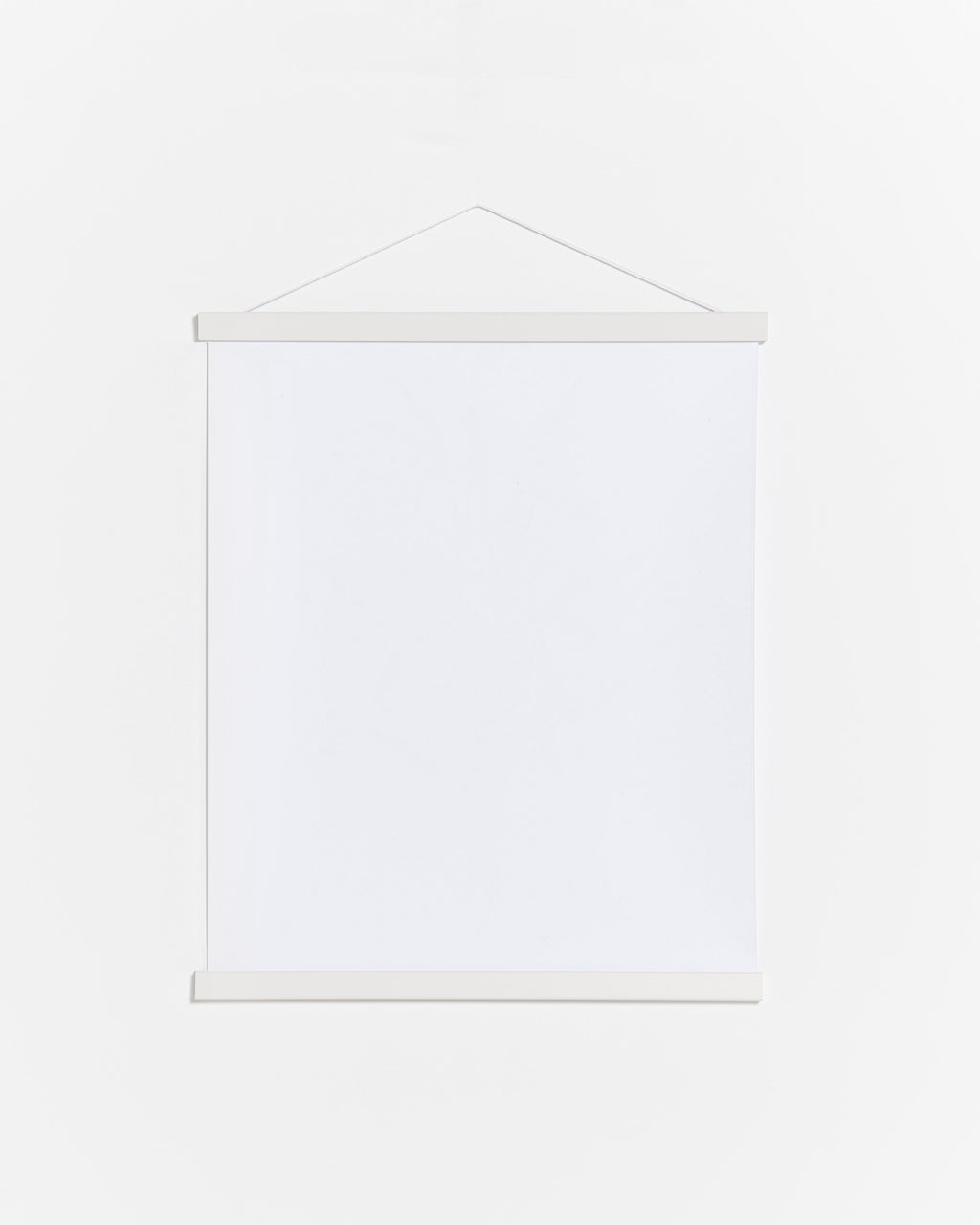 Colgador para póster de 50cm de madera y color blanco