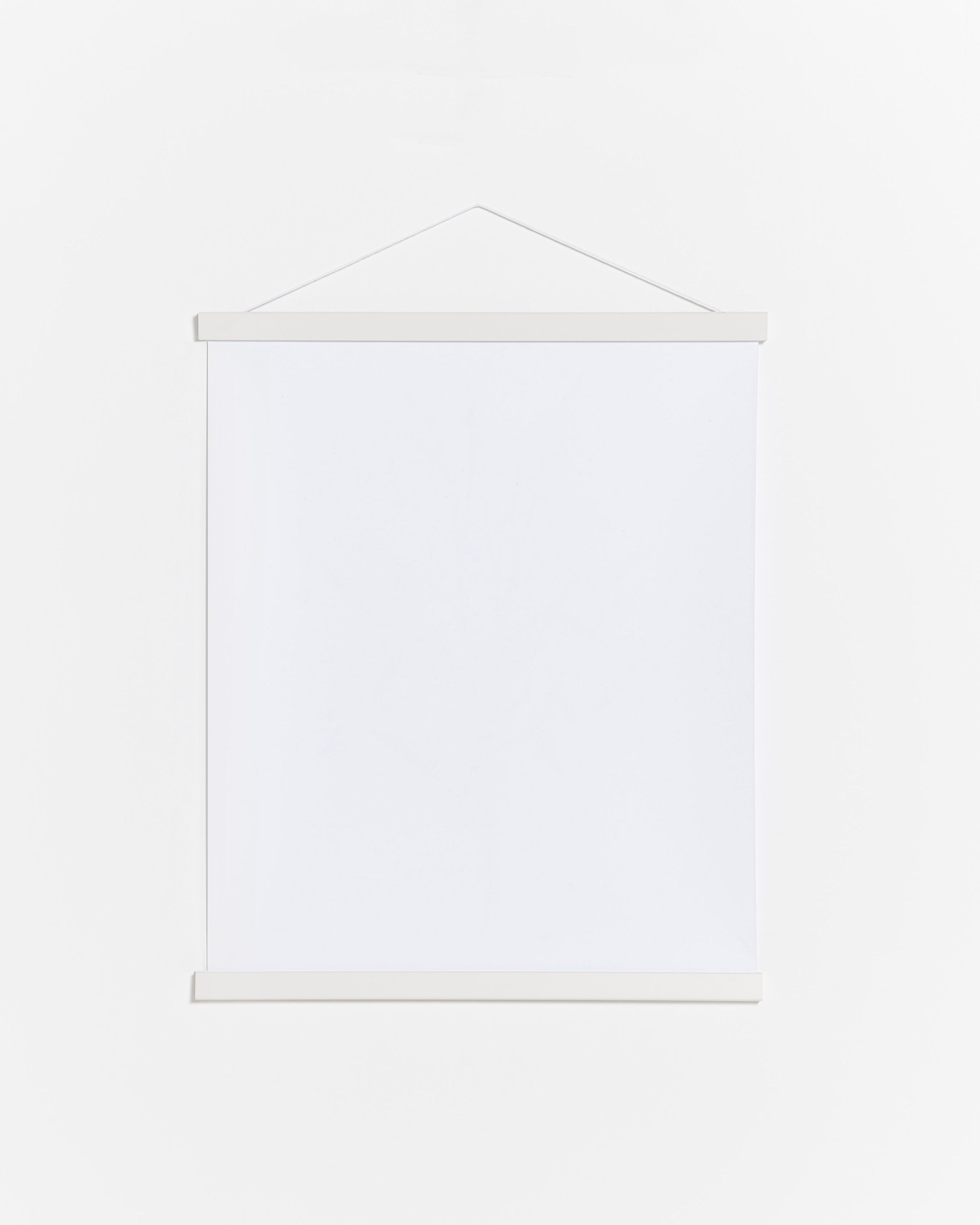 Colgador para póster de 70cm de madera y color blanco
