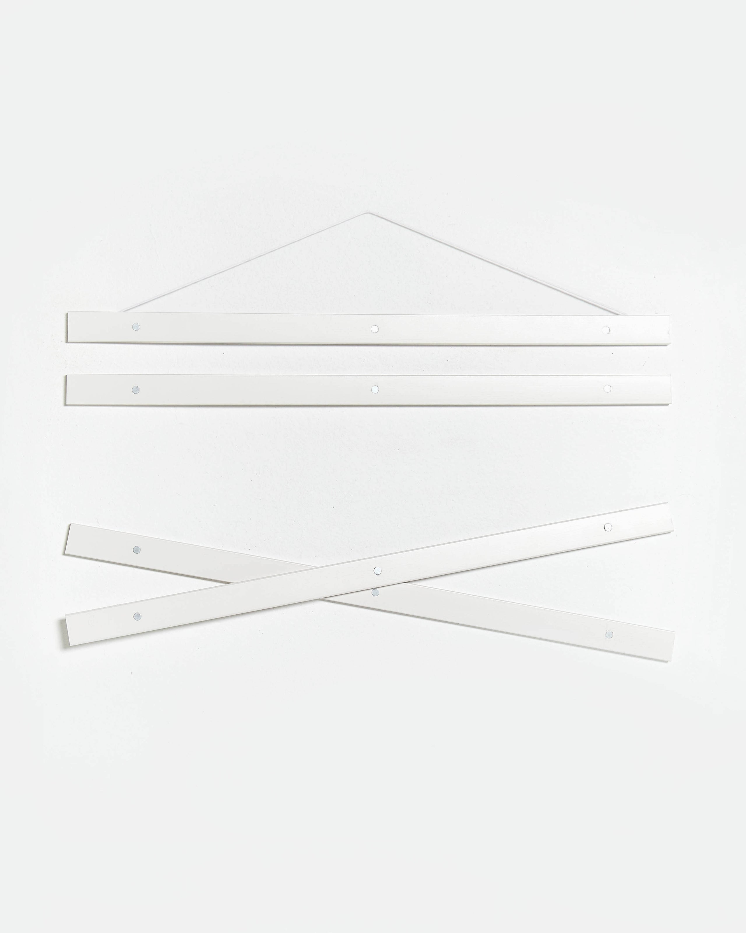 Colgador para póster de 50cm de madera y color blanco