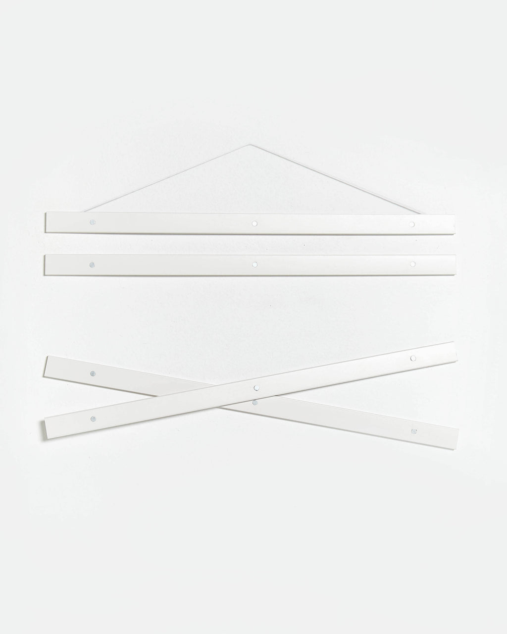 Colgador para póster de 30cm de madera y color blanco