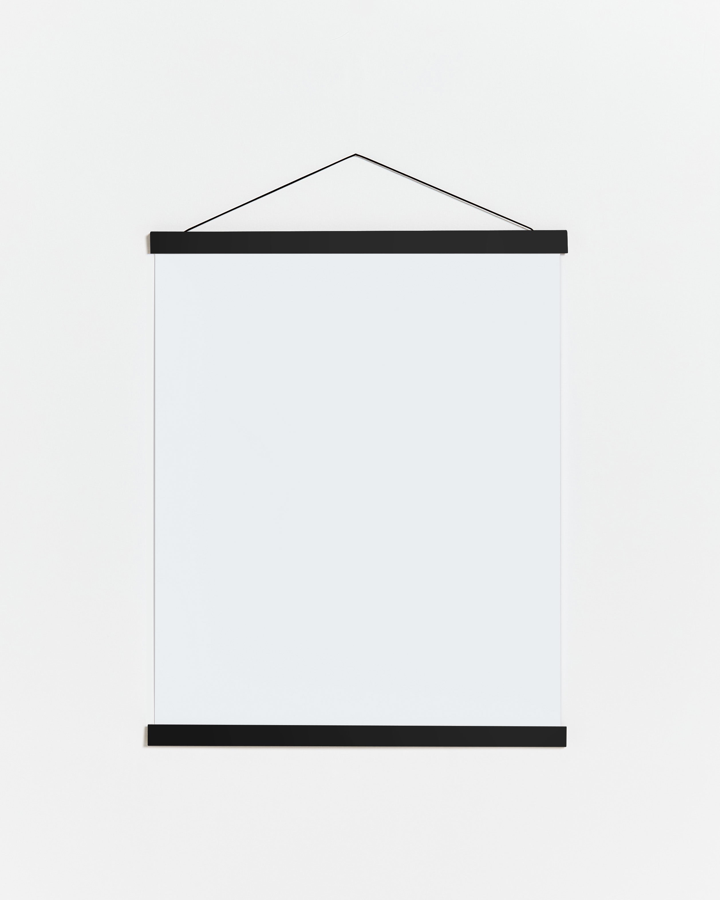 Colgador para póster de 20cm de madera y color negro