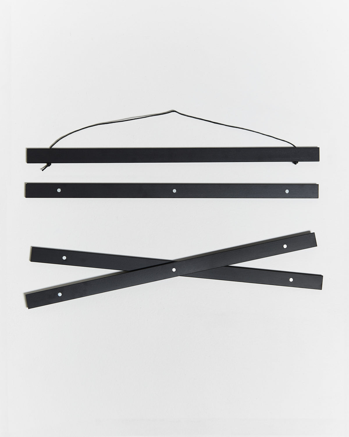 Porte affiche en bois noir 20 cm