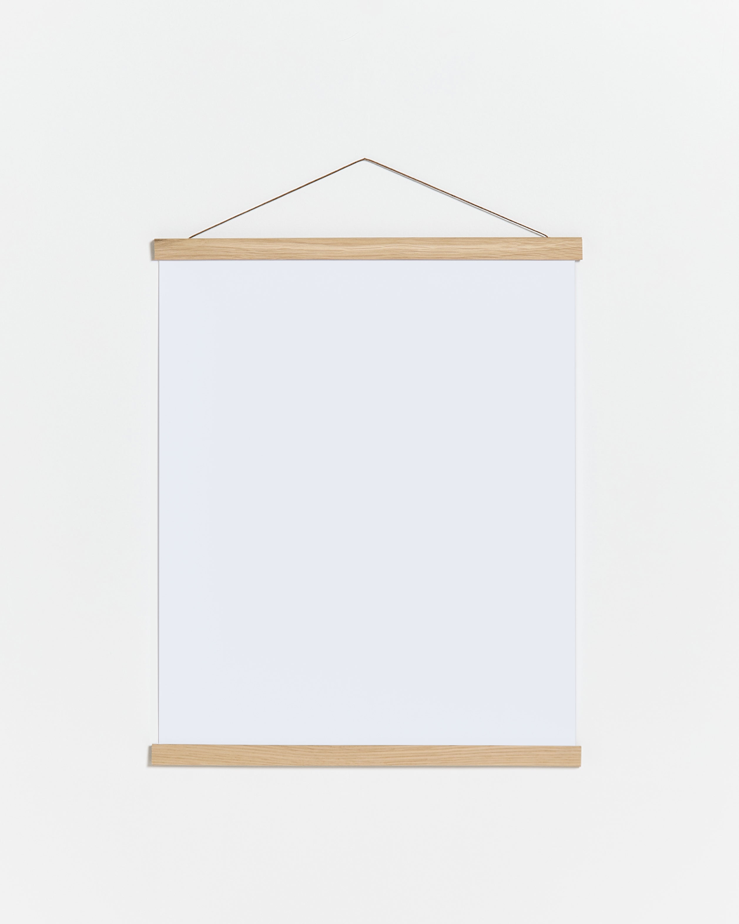 Colgador para póster de 50cm de madera y color roble